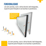 Painel Led 60x120 90W Sobrepor Retangular Luminária