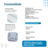 Plafon Led 23x23cm modelo 3D Efeito Diamante 18W Efeito  c/ brilho