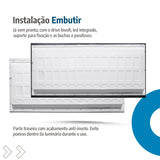 Painel led 32x62 36w Embutir Retangular Luminária