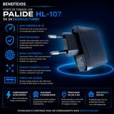 Fonte Carregador de Tomada USB Palide HL-107 – 5V 3A (3000mA) Turbo Bivolt