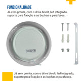 Painel Led 22CM 18W Sobrepor Redondo Luminária