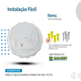 Plafon Led Flower de Teto 26cm c/forma de Flor e brilho 18w