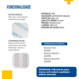 Plafon Led Borda Infinita 18w Redondo Sobrepor P/teto