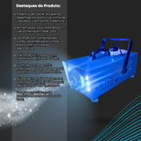 Máquina de Neve Artificial 1500W com LED RGB