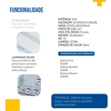 Plafon Led Cristal Redondo 38cm 25w Sobrepor c/ brilho