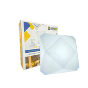 Plafon Led modelo 3D Diamante 43x43cm Multicor 30-60w c/ brilho