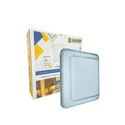 Lustre Plafon Cristal Led 43x43 30w-60w Multicor Sobrepor Quadrado