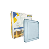 Lustre Plafon Cristal Led 43x43 30w-60w Multicor Sobrepor Quadrado