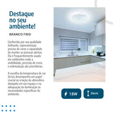 Plafon Led Flower de Teto 26cm c/forma de Flor e brilho 18w
