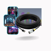 Cabo de Rede Cat5e U/UTP 21 m com Conector RJ45 Reforçado – Uso em Painéis de LED e Displays Digitais