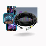 Cabo de Rede Cat5e U/UTP 21 m com Conector RJ45 Reforçado – Uso em Painéis de LED e Displays Digitais
