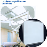 Painel Led 62X62 SLIM Embutir 48W Quadrado Luminária