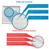 Luminária Painel Led 40x40 30w Sobrepor Quadrado