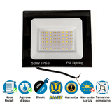 Refletor Super Led Holofote 50W Bivolt A Prova de água Branco Frio