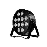 Canhão Refletor 12 Leds RgbW e efeito UV Dmx Dj 5 em 1 Profissional