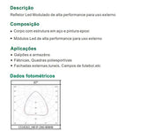 Refletor Led 100w Holofote Modular lp65