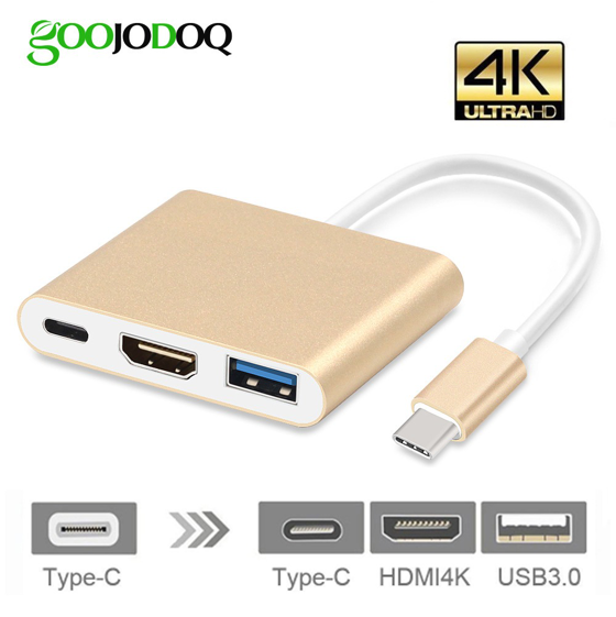 Adaptador Type-c 3 In 1 Usb-c Hdmi Usb 3.1 Macbook 12 118