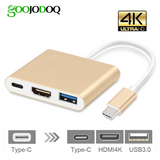Adaptador Type-c 3 In 1 Usb-c Hdmi Usb 3.1 Macbook 12 118