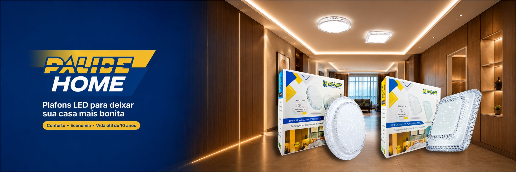 Banner PALIDE HOME - Plafon LED